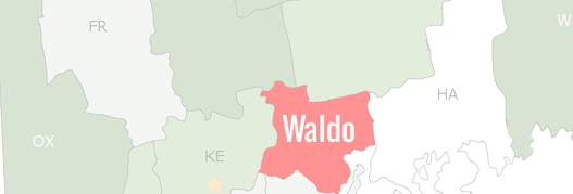 Waldo County Map