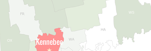 Kennebec County Map